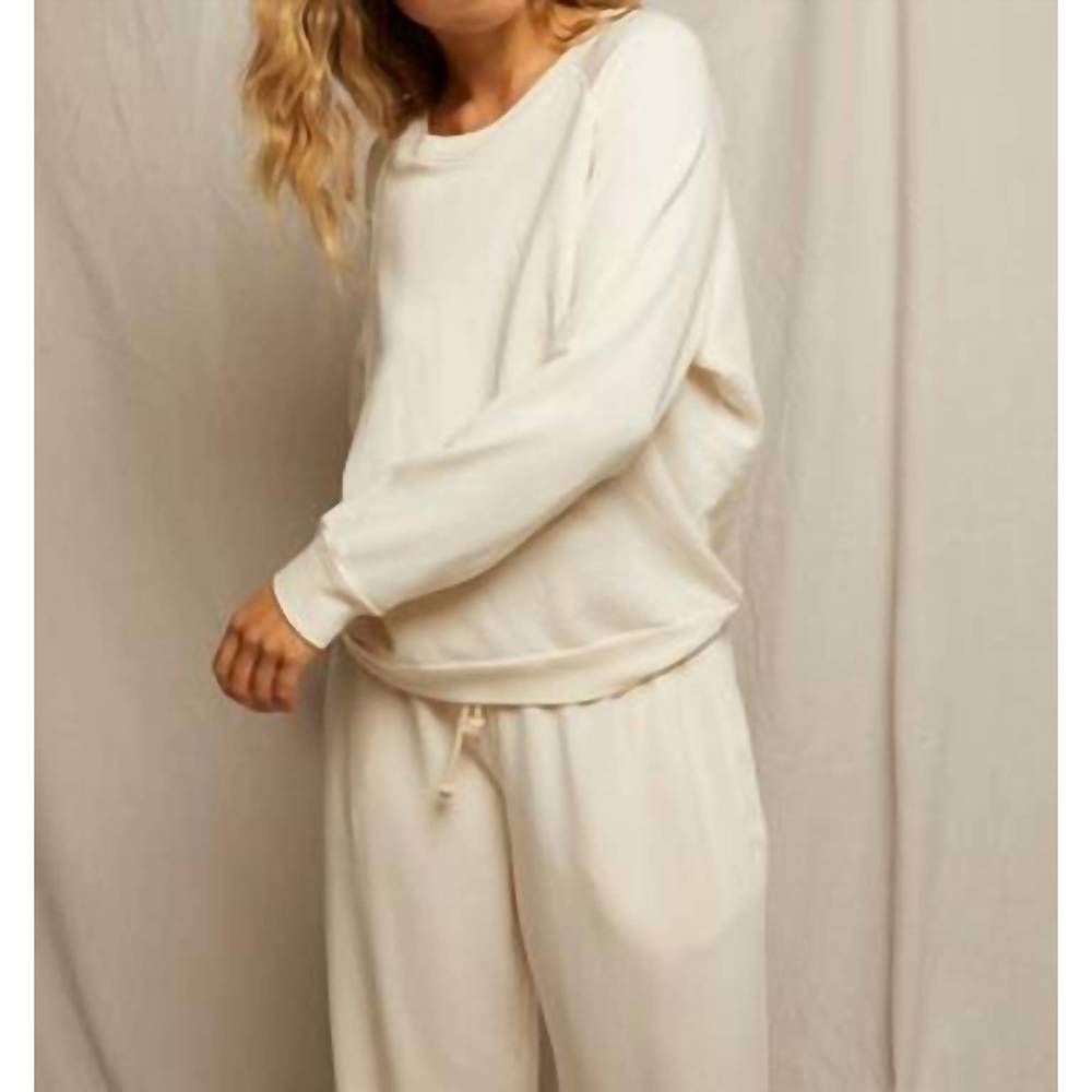 perfectwhitetee Cream Relaxed Sweatshirt